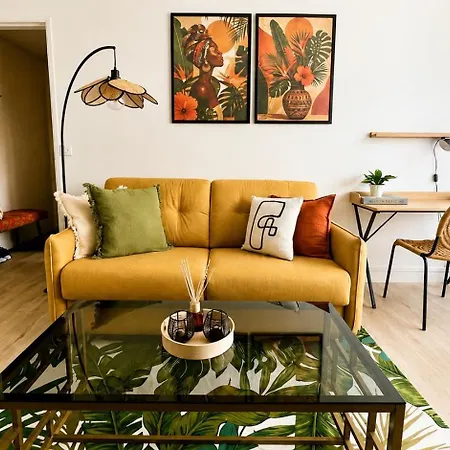 Le Cocon Tropical Proche Paris Avec Balcon Et Parking